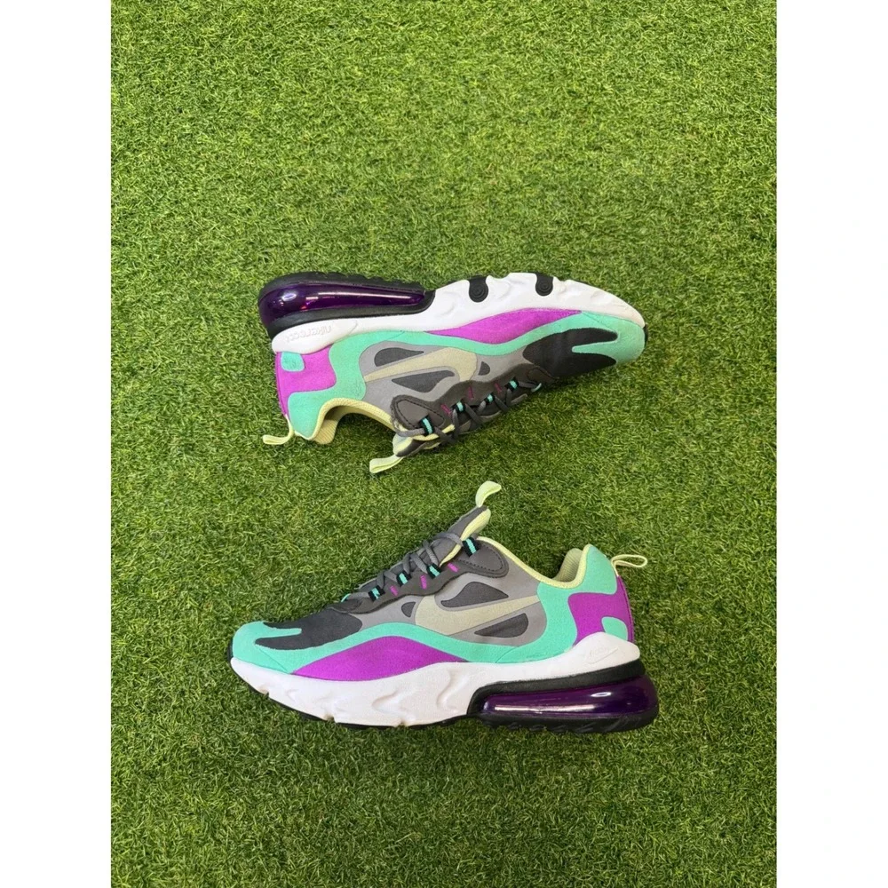 Nike Air Max 270 React GS Hyper Jade Frosted Spruce BQ0103-007 Size 6Y Mens 7.5W